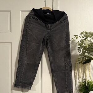 Old navy maternity barrel jeans
